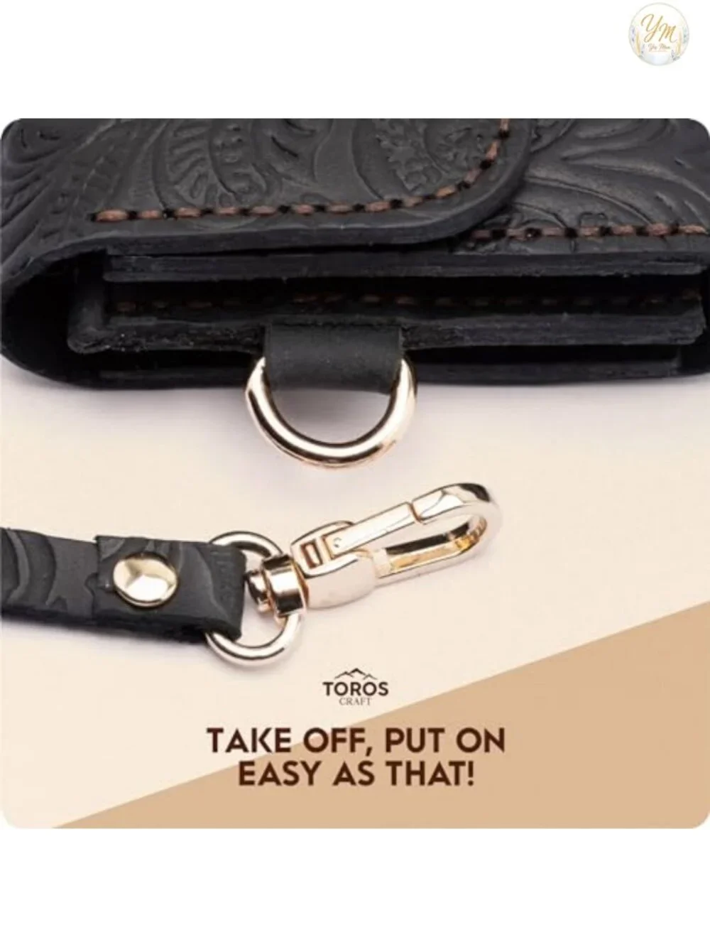 Handmade Genuine Leather Wristlet Wallet Women Western Floral Card Holder